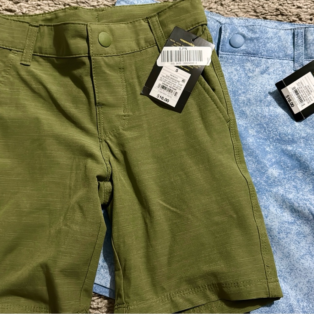 Art Class Green and Blue Casual Shorts